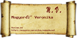 Mogyoró Veronika névjegykártya