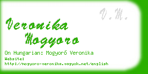 veronika mogyoro business card