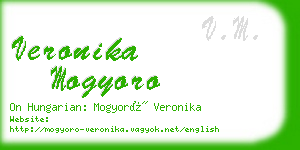 veronika mogyoro business card